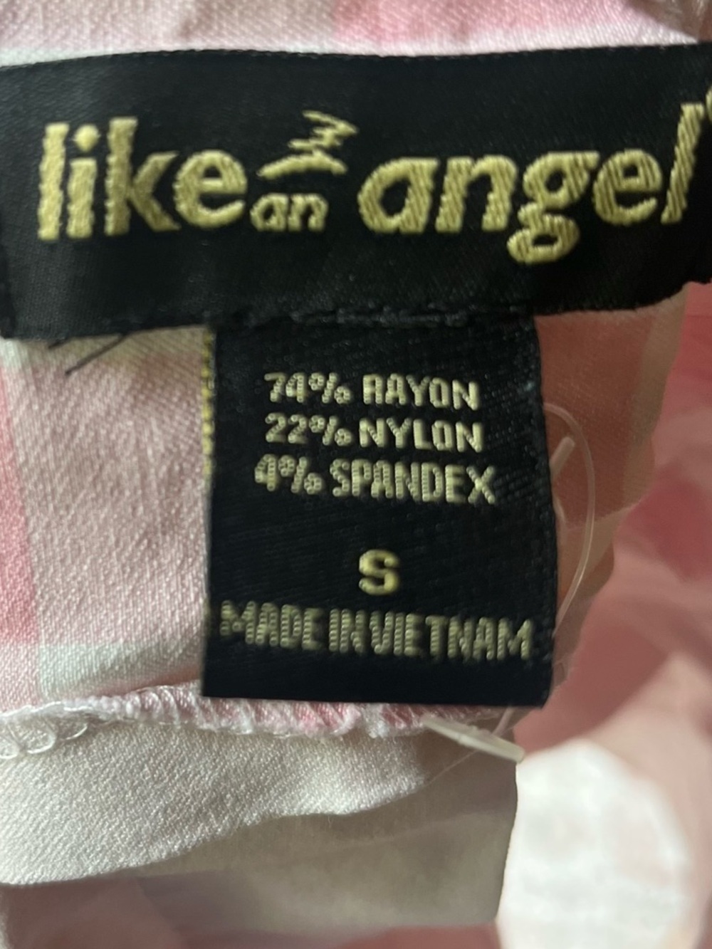 Vintage y2k early 2000s Pink Gingham Pleated Mini Skirt - Picture 3 of 3